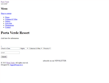 Tablet Screenshot of portaverderesort.com
